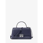 Kadın Monogram Logo Desenli Manyetik Kapamalı Ayarlanabilir Askılı Lacivert Omuz Çantası 32R6S2RC0B-DRESSBLUE
