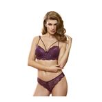Kadın Mor Desteksiz Sütyen Ve Tanga Külot Takım 4330, 80B, N4330A1-869804IGP27591-TY