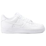 Kadın Nike Air Force 1 '07 Spor Ayakkabı Kauçuk Taban Suni Deri ile Koşu ve Yürüyüş İçin İdeal - Beyaz