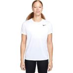 Kadın Nike Dri Fit Ss Tee Beyaz T-Shirt Günlük Kullanım İçin Rahat Kesim Tasarım - XS