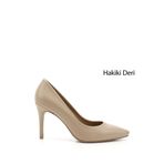 Kadın Nude Sivri Burun İnce Topuklu Hakiki Deri Stiletto