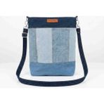 Kadın Omuz Askılı Çanta Patchwork Denim Özel Tasarım Kadın Omuz Çantası