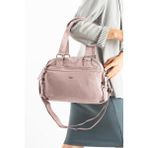 Kadın Omuz Çantası Çapraz Askılı Postacı Bayan Çantası 25*32 cm Içi Astarlı Hafif Poliamid Kumaş - 25 x 32 cm - Pembe
