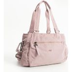 Kadın Omuz Çantası Çapraz Askılı Postacı Bayan Çantası 25*33 cm Içi Astarlı Hafif Poliamid Kumaş - 25 x 33 cm - Pembe