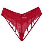 Kadın Ön Güpürlü Arka İp Fantazi Külot 7024 BGL-ST04364 KIRMIZI M/L