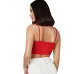 Kadın Önden Çapraz Bralet Pedli Spor Büstiyer Crop, L/XL, TYC00716403537-19804IGP27190841
