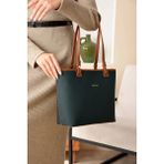 Kadın Orijinal Just Polo Yeni Sezon Büyük Boy Lüks El Çantası Shopper Ebat : 25 x 30 cm - Yeşil