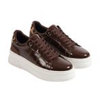 Kadın Ortopedik Spor Ayakkabı Rugan Sneaker Topuk Dikenine Karşı Özel İç Taban Günlük Rahat Bağcıklı Topuk Tam Kalıp (Kahverengi, EU Ayakkabı Beden Sistemi, Yetişkin, Kadın, Sayısal, Orta, 38)
