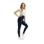 Kadın Oversize Büyük Beden French Veleour Kadife Fitilli Lacivert Tayt LACİVERT 6 XL