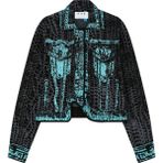 Kadın Oversize Kısa Ceket - Siyah