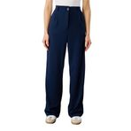 Kadın Oversize Palazzo Pantolon PANTOLON-001 Lacivert S