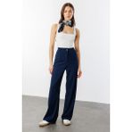 Kadın Oversize Palazzo Pantolon PANTOLON-001 - Lacivert