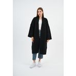 Kadın Oversize Uzun Triko Hırka (A91828-S) SİYAH SSTD