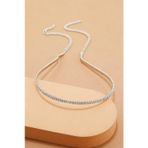 Kadın Özel Seri İnce Kristal Taşlı Sallantılı Taç Saç Bandı