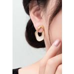 Kadın Özel Tasarım Mineli 3 Cm Küpe 0001