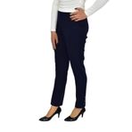 Kadın Paça Puntalı Beli Lastikli Kumaş Pantolon BGL-ST04323 LACİVERT 42
