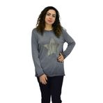 Kadın Pamuk İtalyan Kazak 4548 BGL-ST04092 GRİ XL