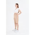 Kadın Pamuklu Kapri Bej 7003-B - 2XL