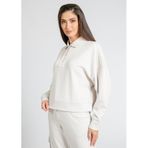 Kadın Pamuklu Uzun Kollu Düğme Kapamalı Gri Sweatshirt 6R2M7U 2JRKZ-0103