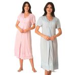 Kadın Pembe Hamile Lohusa Gecelik, 2XL, EFW8023EF-869804IGP27174