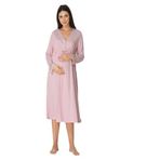 Kadın Pembe Lohusa Hamile Gecelik, 2XL, HW8093EF-869BST0005892