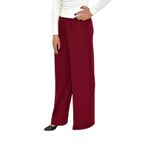 Kadın Pileli Beli Lastikli Bol Pantolon BGL-ST04252 BORDO 36