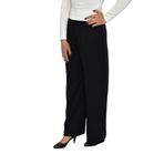 Kadın Pileli Beli Lastikli Bol Pantolon BGL-ST04252 SİYAH 40