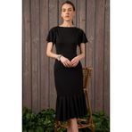 Kadın Pileli Uzun Elbise