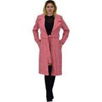 Kadın Pıtırcık Uzun Kaşe Kaban BGL-ST04121 - Nar Çiçeği - 40
