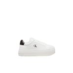 Kadın Platform Taban Beyaz Deri Sneaker