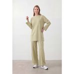 Kadın Rahat Kesim Tunik Pantolon Takım-14457TKS - MINT