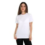 Kadın Regular Fit Basic Tişört –%100 Pamuk Süprem Kumaş, Bisiklet Yaka, Düz Renk (Beyaz, S)