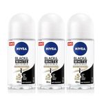 Kadın Roll-on Deodorant Black&White 50ml, 48 Saat Koruma, X3 Adet