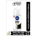 Kadın Roll-on Deodorant Black&white Invisible Ipeksi Pürüzsüzlük 50ml, Ter Kokusuna Karşı 48 Saat Et