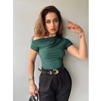 Kadın Sandy Kumaş Düşük Omuz Bluz