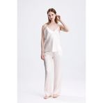 Kadın Saten Ip Askılı Uzun Pijama Takımı Şık Ve Konforlu Yazlık Gece Giyim, M