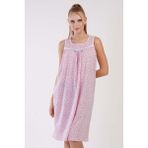 Kadın Sıfır Kol Pembe Gecelik C1T9N3161 - XL