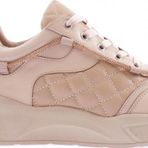 Kadın Silver Taş İp Detaylı Bağcıklı Sneakers Ayakkabı Ten Kapitone 1232831
