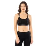 Kadın Sırtı Çapraz İpli Sporcu Büstiyer Enjoy Çıkabilir Pedli Siyah L-XL