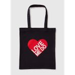 Kadın Siyah %100 Koton The Beatles Tote Çanta