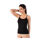 Kadın Siyah 2 li Paket Bambu Büyük Beden İp Askılı Atlet (Siyah / 3XL)