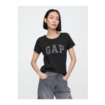 Kadın Siyah 2'li Gap Logo Kısa Kollu T-Shirt Seti