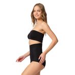 Kadın Siyah Balen Destekli Lazer Kesim Slip Korse, XL, B2931MI-19804IGP27191441