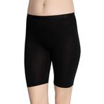 Kadın Siyah Bambu Büyük Beden Ağlı Kısa Tayt Iç Giyim, 3XL, B3001LX-69BS00018310952