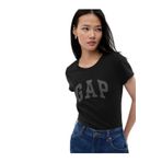 Kadın Siyah Gap Logo T-shirt