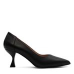 Kadın Siyah İnce Topuklu Deri Stiletto