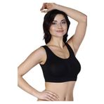 Kadın Siyah Kalın Askılı Pedli Toparlayıcı Sütyen, L/XL, B5319FA2-19804IGP27186739