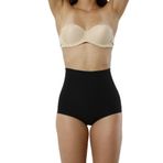 Kadın Siyah Lazer Kesim Slip Korse Iz Yapmaz, SİYAH, 2XL