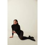 Kadın Siyah Mikro 80 Denye Opak Kalın Külotlu Çorap - XL - 2XL