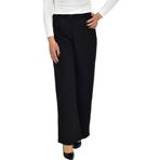 Kadın Siyah Pileli Bol Kumaş Pantolon BGL-ST04299
